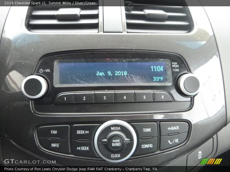 Summit White / Silver/Green 2014 Chevrolet Spark LS