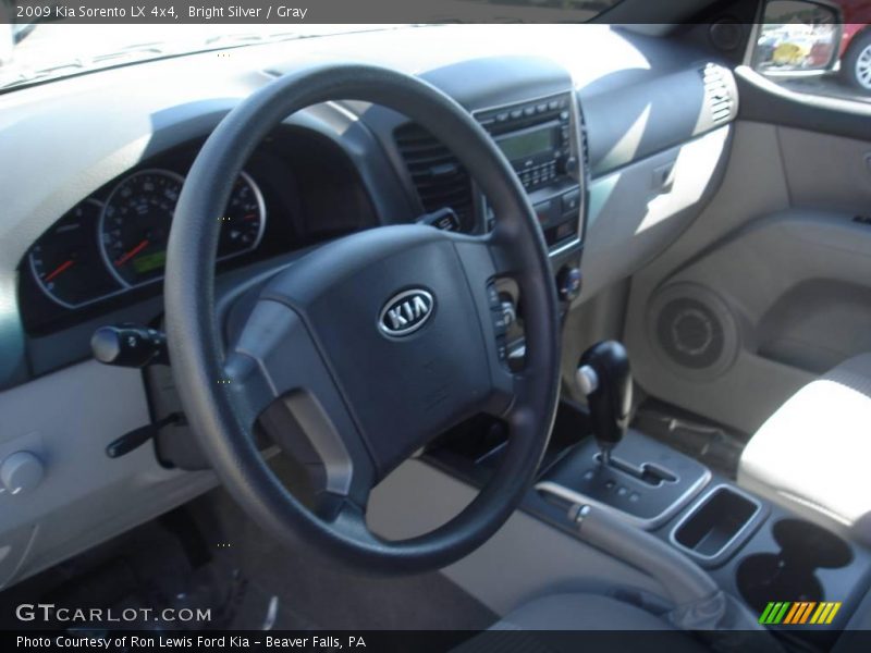 Bright Silver / Gray 2009 Kia Sorento LX 4x4