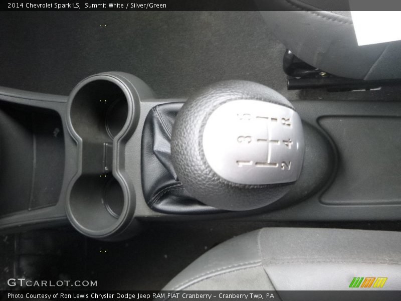 Summit White / Silver/Green 2014 Chevrolet Spark LS