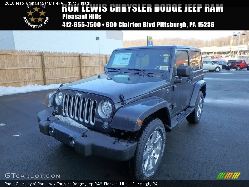 Rhino / Black 2018 Jeep Wrangler Sahara 4x4