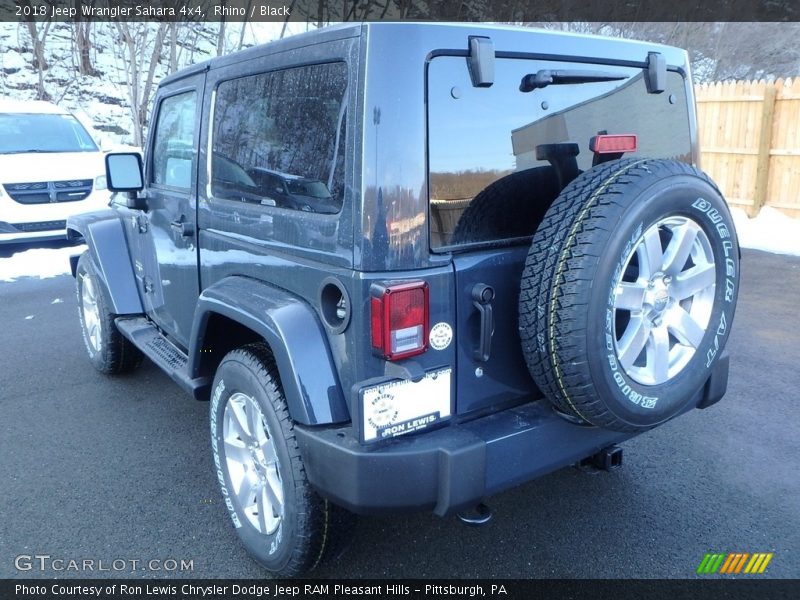 Rhino / Black 2018 Jeep Wrangler Sahara 4x4