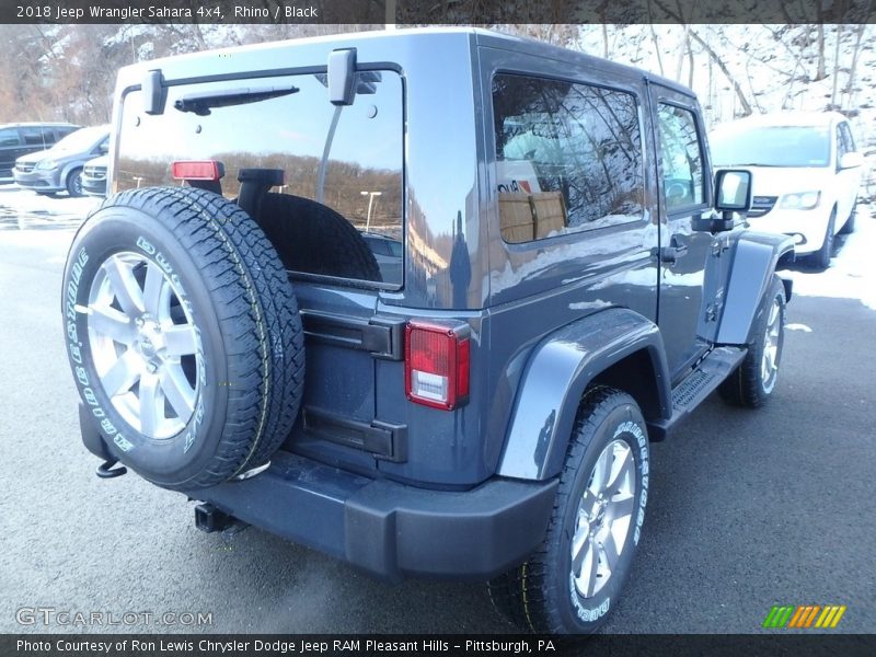 Rhino / Black 2018 Jeep Wrangler Sahara 4x4