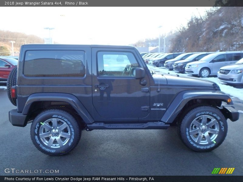 Rhino / Black 2018 Jeep Wrangler Sahara 4x4