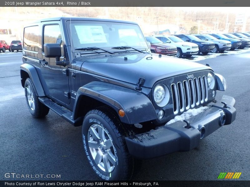Rhino / Black 2018 Jeep Wrangler Sahara 4x4