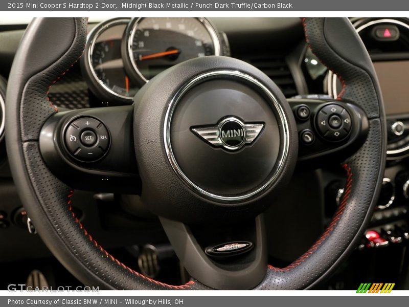 Midnight Black Metallic / Punch Dark Truffle/Carbon Black 2015 Mini Cooper S Hardtop 2 Door