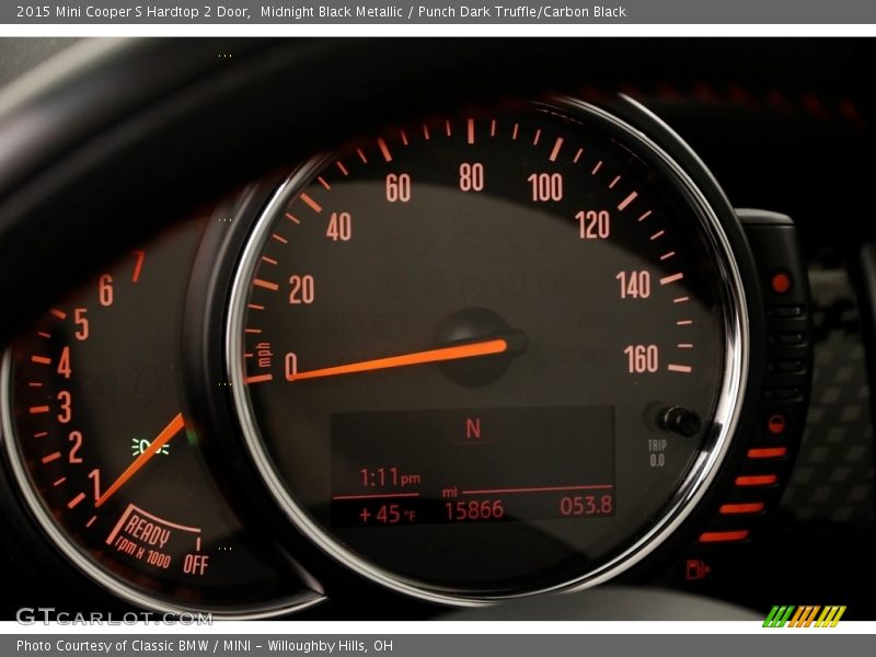 Midnight Black Metallic / Punch Dark Truffle/Carbon Black 2015 Mini Cooper S Hardtop 2 Door