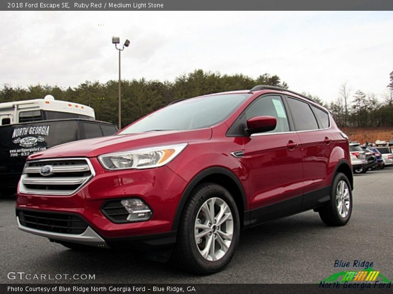 Ruby Red / Medium Light Stone 2018 Ford Escape SE