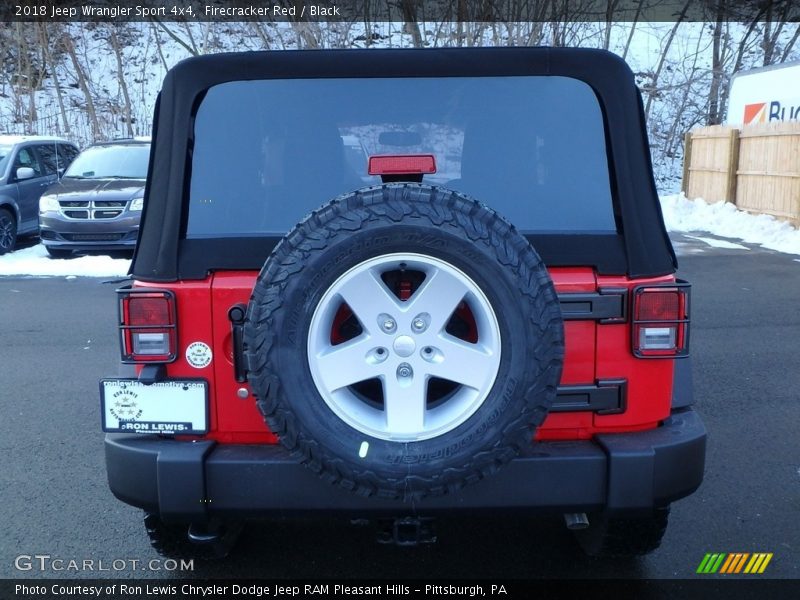 Firecracker Red / Black 2018 Jeep Wrangler Sport 4x4