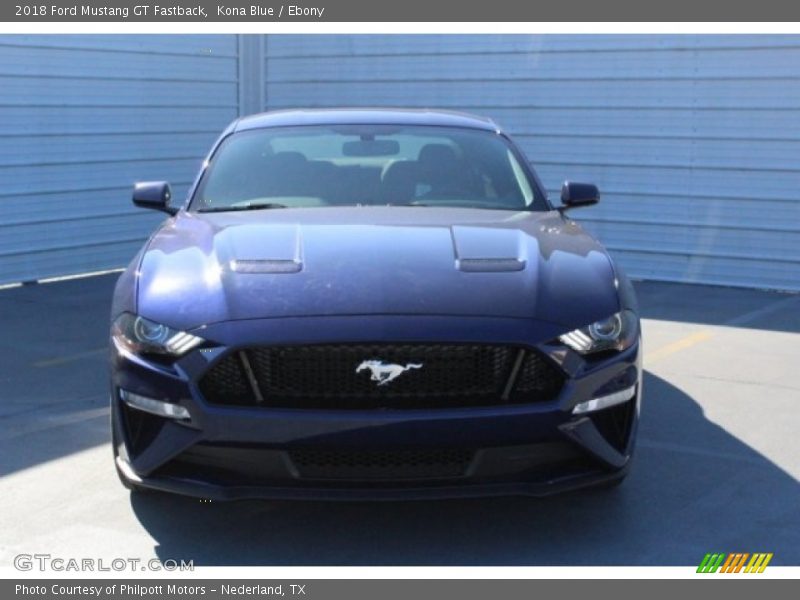 Kona Blue / Ebony 2018 Ford Mustang GT Fastback