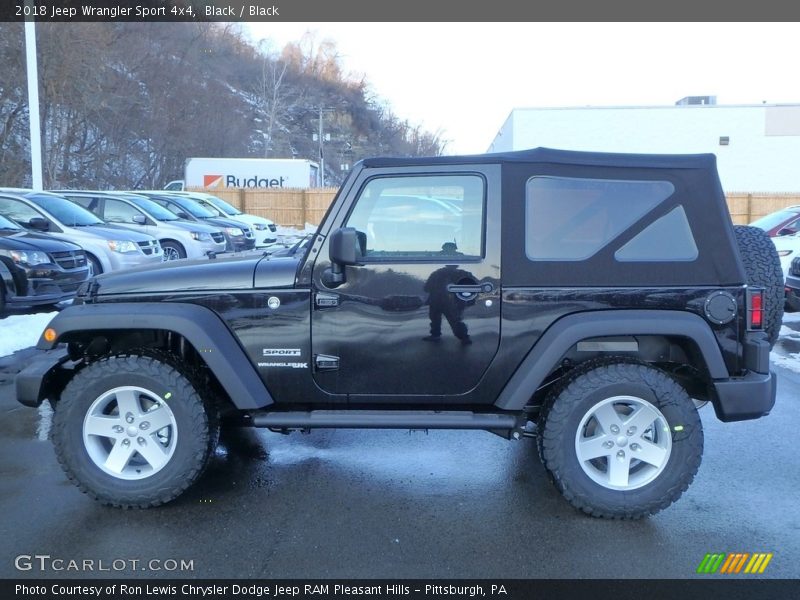 Black / Black 2018 Jeep Wrangler Sport 4x4
