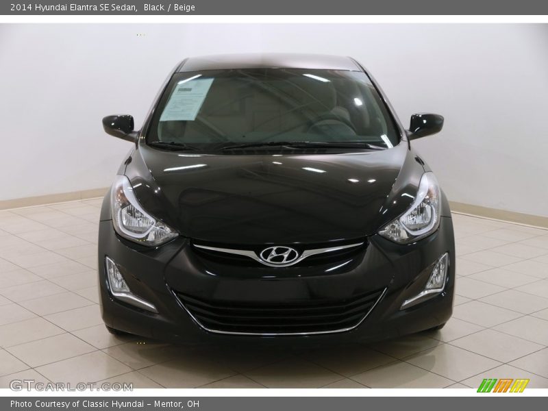 Black / Beige 2014 Hyundai Elantra SE Sedan
