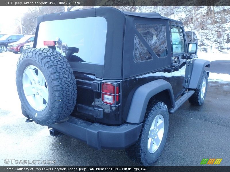 Black / Black 2018 Jeep Wrangler Sport 4x4