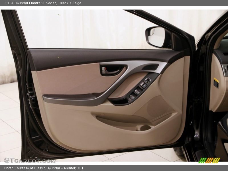 Black / Beige 2014 Hyundai Elantra SE Sedan
