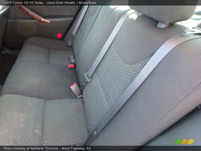 Liquid Silver Metallic / Ebony Black 2008 Pontiac G6 V6 Sedan