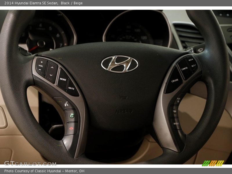 Black / Beige 2014 Hyundai Elantra SE Sedan
