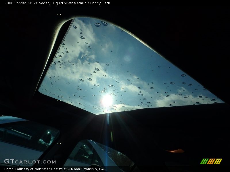 Liquid Silver Metallic / Ebony Black 2008 Pontiac G6 V6 Sedan