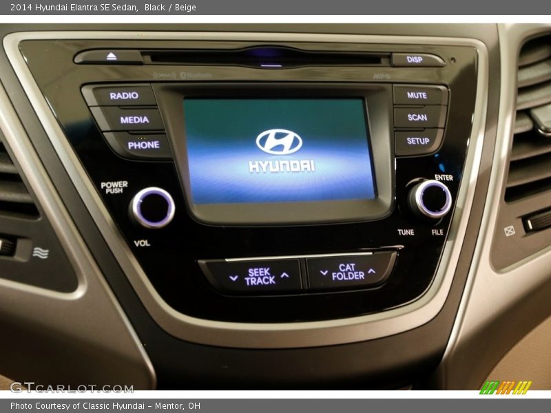 Black / Beige 2014 Hyundai Elantra SE Sedan