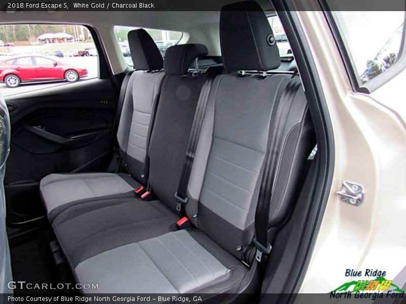 White Gold / Charcoal Black 2018 Ford Escape S