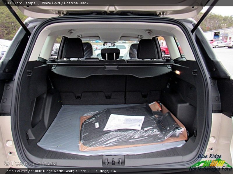 White Gold / Charcoal Black 2018 Ford Escape S
