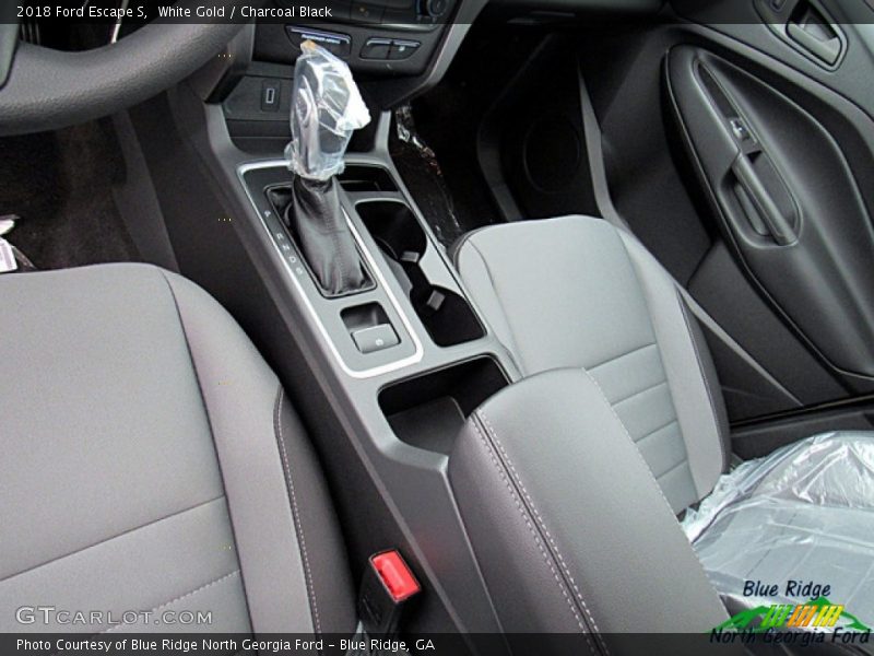 White Gold / Charcoal Black 2018 Ford Escape S