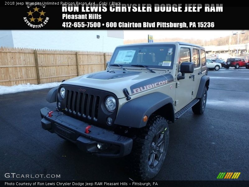 Gobi / Black 2018 Jeep Wrangler Unlimited Rubicon Recon 4x4