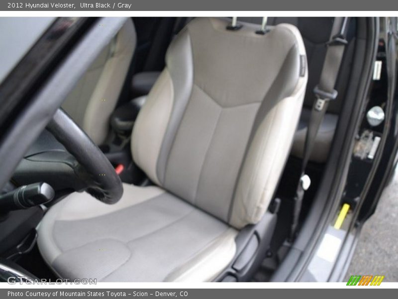 Ultra Black / Gray 2012 Hyundai Veloster