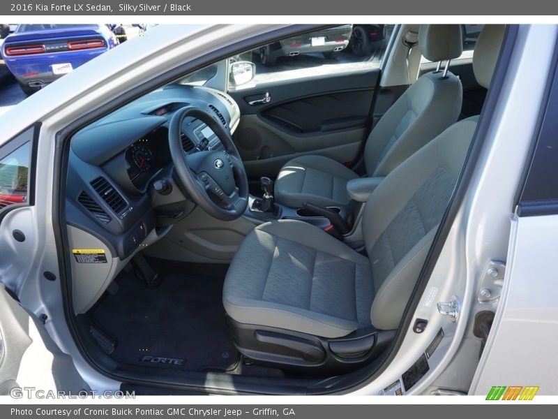 Silky Silver / Black 2016 Kia Forte LX Sedan