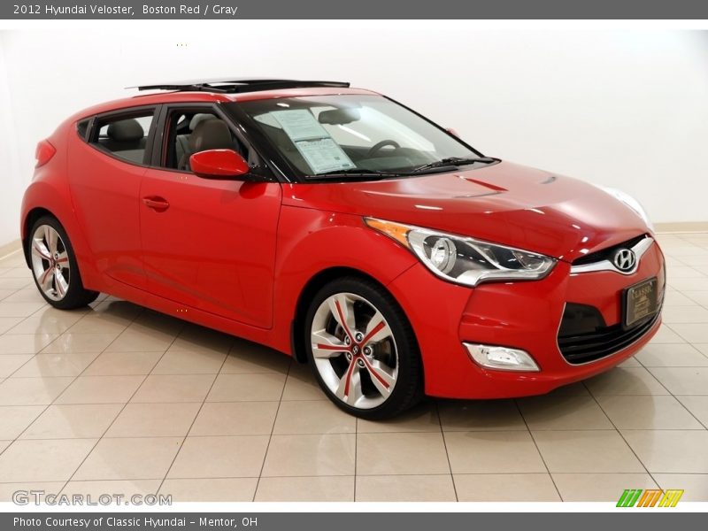 Boston Red / Gray 2012 Hyundai Veloster