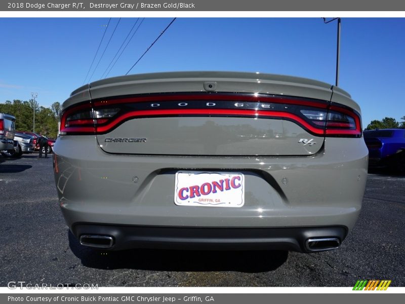 Destroyer Gray / Brazen Gold/Black 2018 Dodge Charger R/T