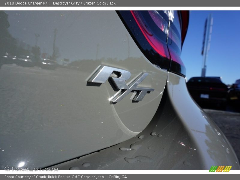 Destroyer Gray / Brazen Gold/Black 2018 Dodge Charger R/T