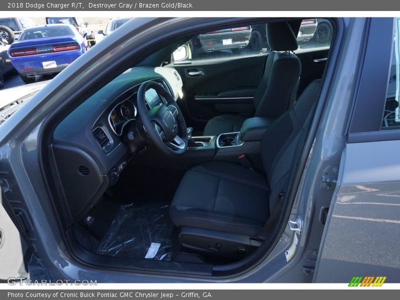 Destroyer Gray / Brazen Gold/Black 2018 Dodge Charger R/T