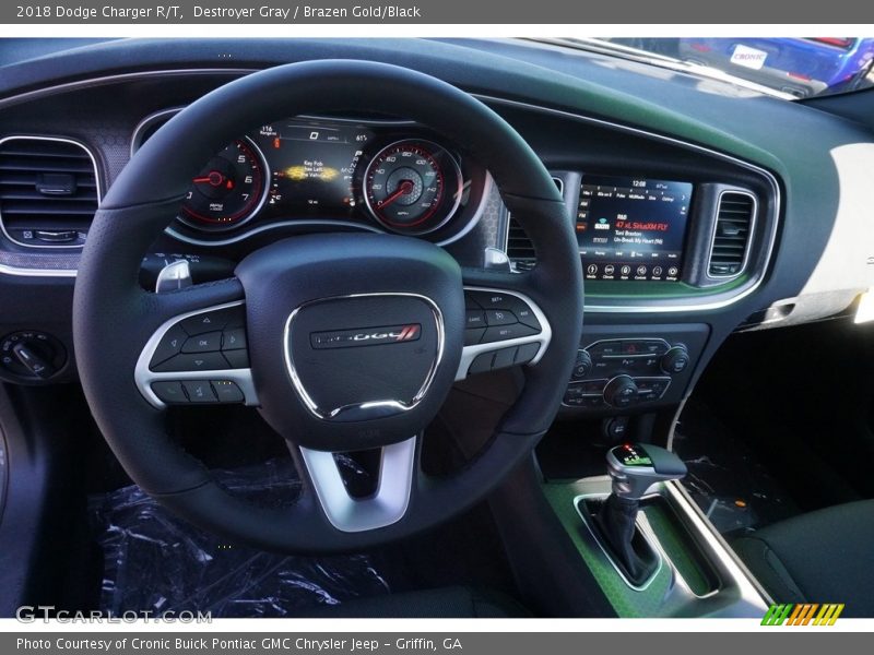Destroyer Gray / Brazen Gold/Black 2018 Dodge Charger R/T