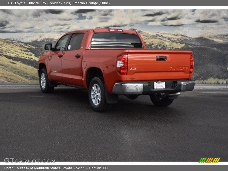 Inferno Orange / Black 2018 Toyota Tundra SR5 CrewMax 4x4