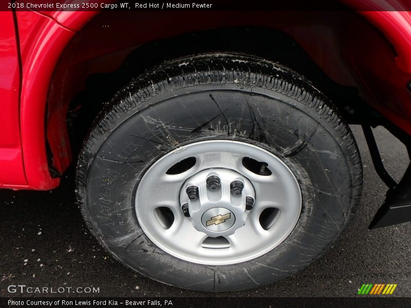 Red Hot / Medium Pewter 2018 Chevrolet Express 2500 Cargo WT
