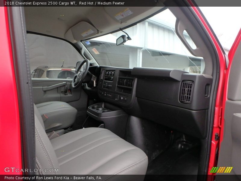 Red Hot / Medium Pewter 2018 Chevrolet Express 2500 Cargo WT