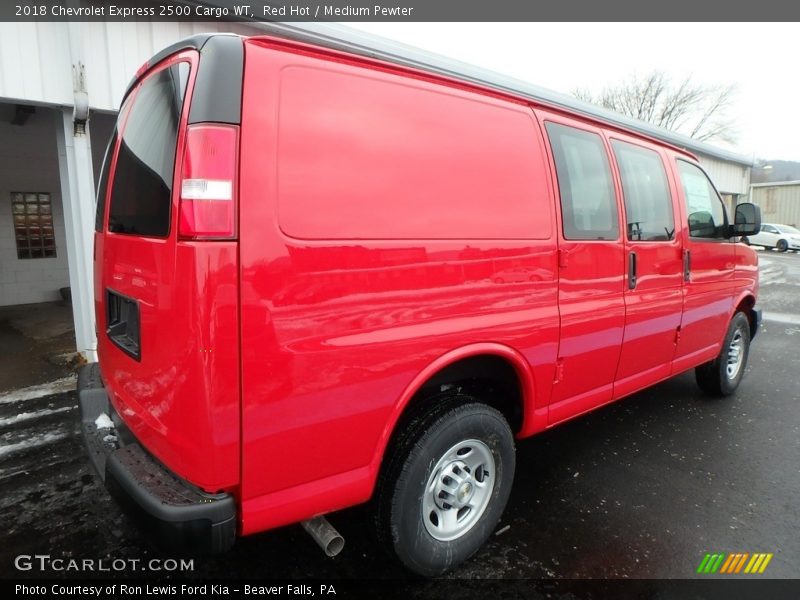 Red Hot / Medium Pewter 2018 Chevrolet Express 2500 Cargo WT