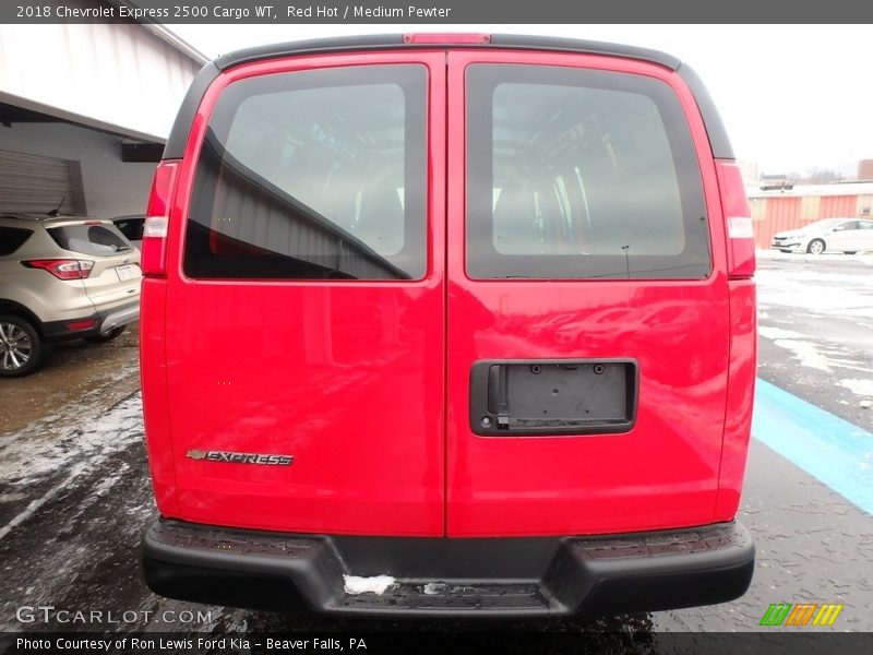 Red Hot / Medium Pewter 2018 Chevrolet Express 2500 Cargo WT