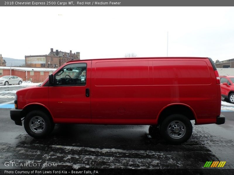 Red Hot / Medium Pewter 2018 Chevrolet Express 2500 Cargo WT