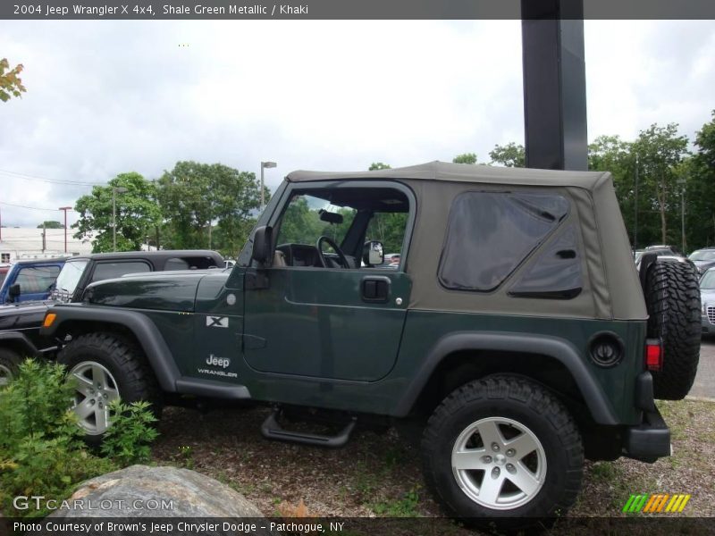 Shale Green Metallic / Khaki 2004 Jeep Wrangler X 4x4