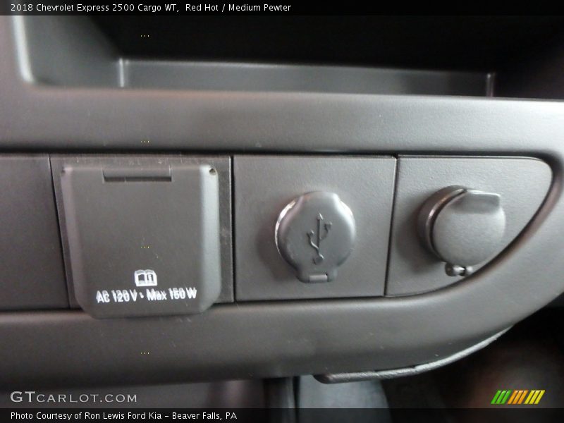 Red Hot / Medium Pewter 2018 Chevrolet Express 2500 Cargo WT