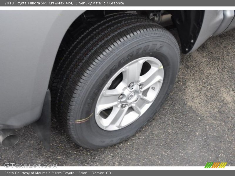 Silver Sky Metallic / Graphite 2018 Toyota Tundra SR5 CrewMax 4x4