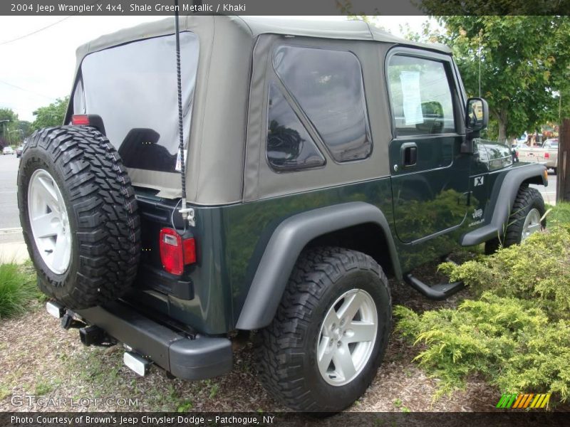 Shale Green Metallic / Khaki 2004 Jeep Wrangler X 4x4