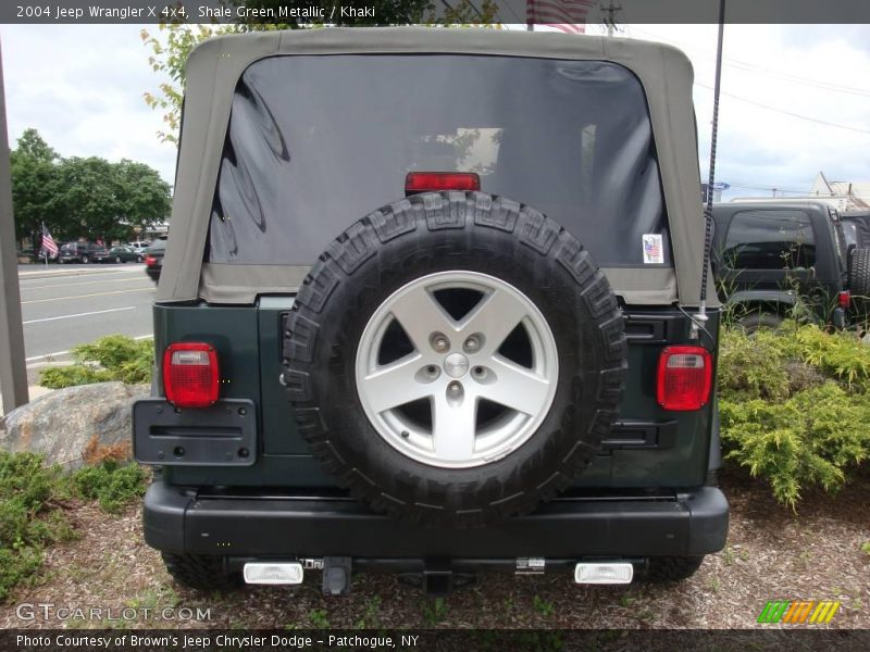 Shale Green Metallic / Khaki 2004 Jeep Wrangler X 4x4