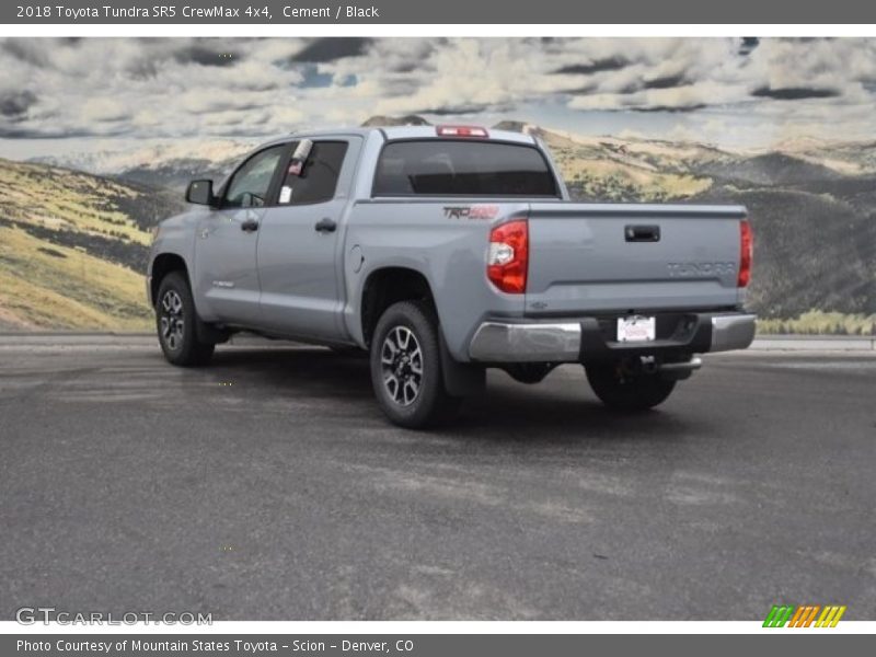 Cement / Black 2018 Toyota Tundra SR5 CrewMax 4x4