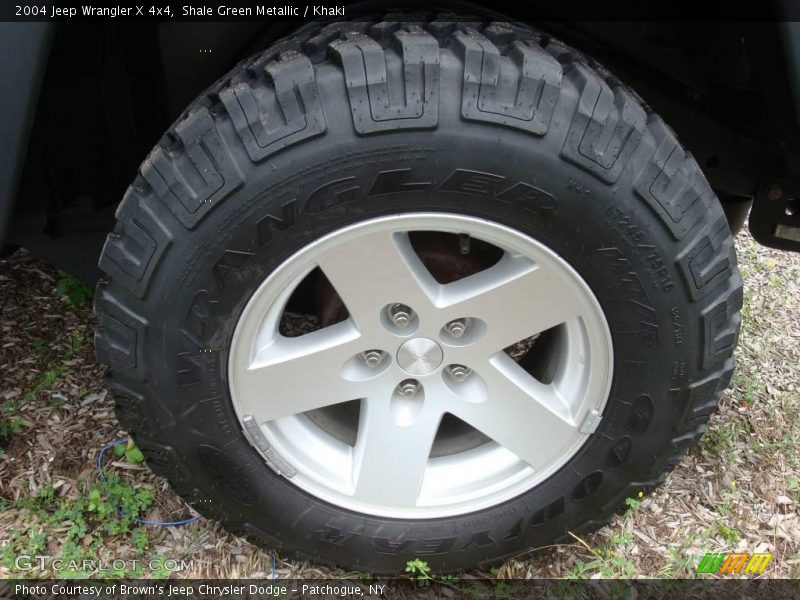 Shale Green Metallic / Khaki 2004 Jeep Wrangler X 4x4