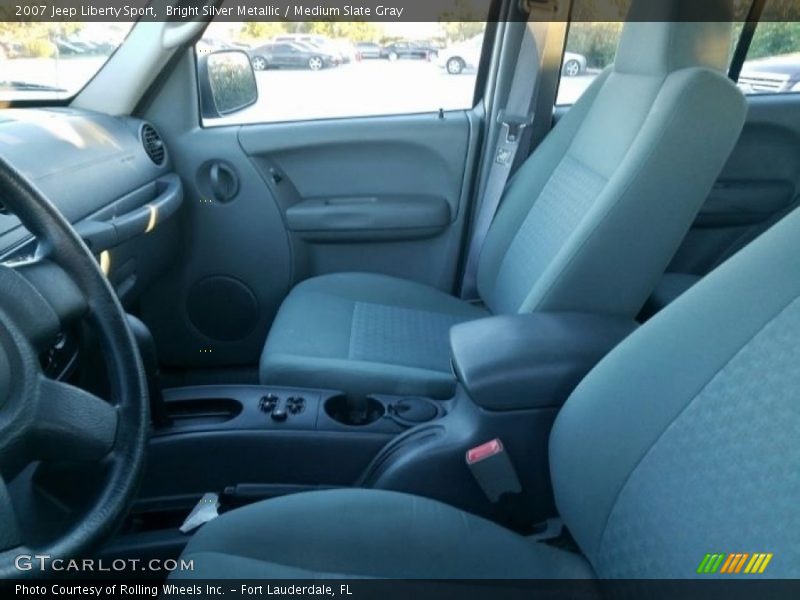 Bright Silver Metallic / Medium Slate Gray 2007 Jeep Liberty Sport