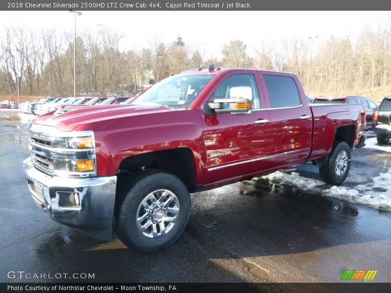 Cajun Red Tintcoat / Jet Black 2018 Chevrolet Silverado 2500HD LTZ Crew Cab 4x4