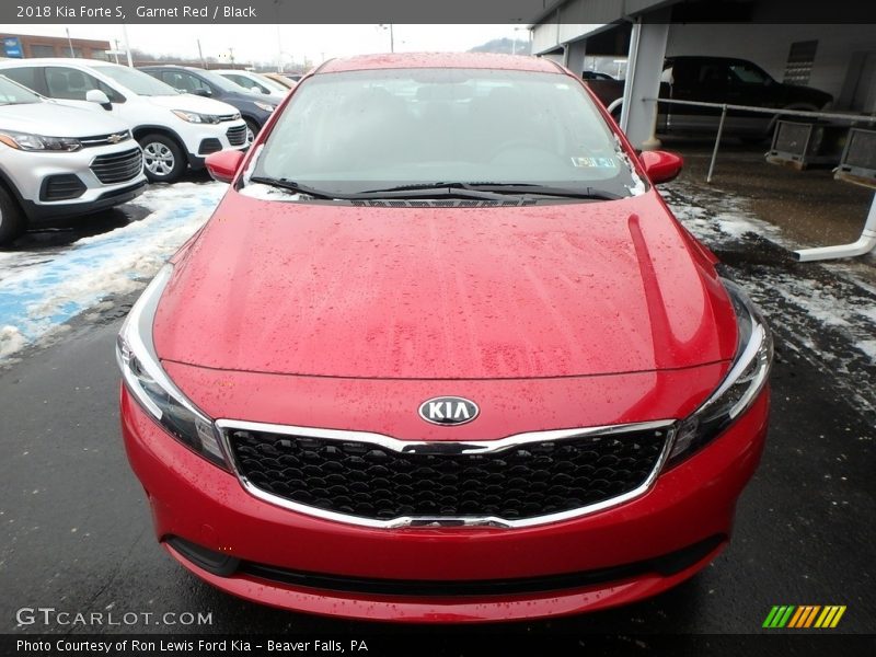 Garnet Red / Black 2018 Kia Forte S