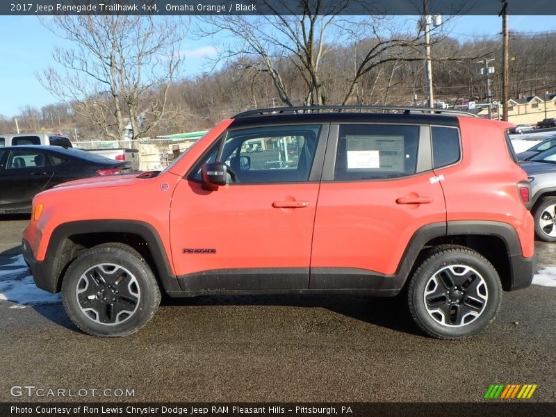 Omaha Orange / Black 2017 Jeep Renegade Trailhawk 4x4