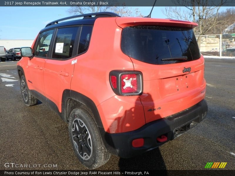 Omaha Orange / Black 2017 Jeep Renegade Trailhawk 4x4